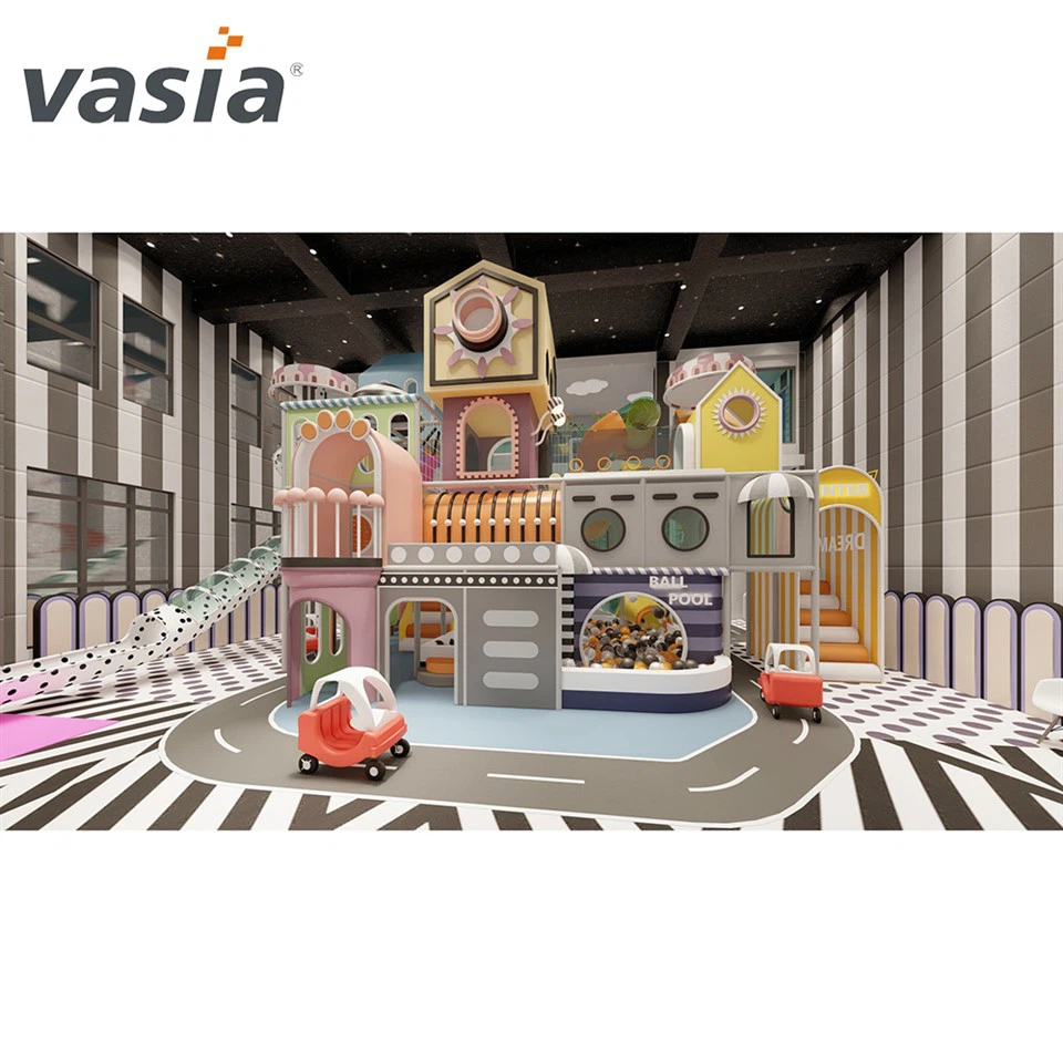 Notranja igralna hiša s toboganom